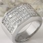 HEAVY 5.65Ct Natural Diamond 14K Solid White Gold Men's Ring