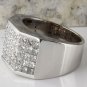 HEAVY 5.65Ct Natural Diamond 14K Solid White Gold Men's Ring