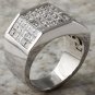 HEAVY 5.65Ct Natural Diamond 14K Solid White Gold Men's Ring