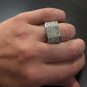 HEAVY 5.65Ct Natural Diamond 14K Solid White Gold Men's Ring