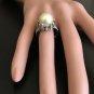 Splendid Natural South Sea Pearl and Diamond 14K Solid White Gold Ring