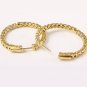 2.10Ct Natural Diamond 14K Solid Yellow Gold Hoop Earrings