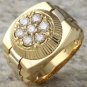 1.25Ct Natural Diamond 14K Solid Yellow Gold Men's Ring