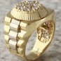 1.25Ct Natural Diamond 14K Solid Yellow Gold Men's Ring