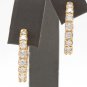 3.50Ct Natural Diamond 14K Solid Yellow Gold Hoop Earrings