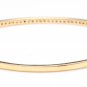 0.75 Carat Natural Diamond 14K Solid Yellow Gold Bangle Bracelet