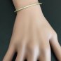 0.75 Carat Natural Diamond 14K Solid Yellow Gold Bangle Bracelet