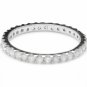 0.80 Carats Splendid Natural Diamond 14K Solid White Gold Eternity Ring