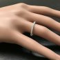 0.80 Carats Splendid Natural Diamond 14K Solid White Gold Eternity Ring