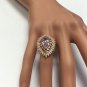 4.60 Carats Natural Morganite and Diamond 14K Solid Rose Gold Ring