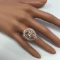 4.60 Carats Natural Morganite and Diamond 14K Solid Rose Gold Ring
