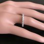 1.80 Carats Natural Diamond 14K Solid White Gold Eternity Ring