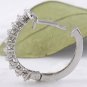 1.25 Carats VS / E-F Natural Diamond 14K Solid White Gold Huggie Earrings