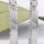 1.25 Carats VS / E-F Natural Diamond 14K Solid White Gold Huggie Earrings