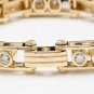 HEAVY Estate 3.35Ct Natural VS Diamond 14K Solid Yellow Gold Men's Bracelet