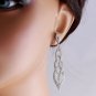 Estate 2.62 Carat Natural VVS Diamond 18K Solid White Gold Earrings