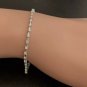 1.40 Carat Natural Diamond 14K Solid White Gold Bracelet