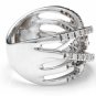 1.00 Carats Natural Diamond 14K Solid White Gold Band Ring