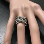 1.00 Carats Natural Diamond 14K Solid White Gold Band Ring