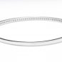 0.75 Carat Natural Diamond 14K Solid White Gold Bangle Bracelet