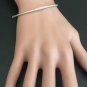 0.75 Carat Natural Diamond 14K Solid White Gold Bangle Bracelet