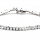 4.70 Carats Natural Diamond 14K Solid White Gold Bracelet