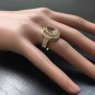 6.91Carats Natural Morganite and Diamond 14K Solid Yellow Gold Ring