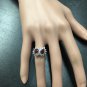 2.80 Carats NATURAL RUBY and DIAMOND 14K Solid White Gold Ring