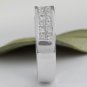 Estate 1.20Ct Natural VS1 Diamond 14K Solid White Gold Unisex Ring