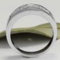 Estate 1.20Ct Natural VS1 Diamond 14K Solid White Gold Unisex Ring