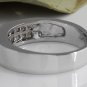 Estate 1.20Ct Natural VS1 Diamond 14K Solid White Gold Unisex Ring