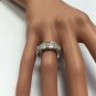 Estate 1.20Ct Natural VS1 Diamond 14K Solid White Gold Unisex Ring