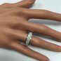 Estate 1.20Ct Natural VS1 Diamond 14K Solid White Gold Unisex Ring