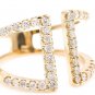 Splendid Natural Diamond 14K Solid Yellow Gold Ring