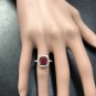 4.60 Carats Red Ruby and Natural Diamond 14K Solid Yellow Gold Ring
