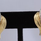 Estate 4.20 Carats Natural VVS Diamond 14K Solid Yellow Gold Earrings