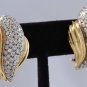 Estate 4.20 Carats Natural VVS Diamond 14K Solid Yellow Gold Earrings