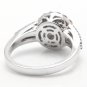 1.10Ct Natural Diamond 18K Solid White Gold Ring