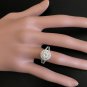1.10Ct Natural Diamond 18K Solid White Gold Ring