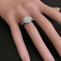 1.10Ct Natural Diamond 18K Solid White Gold Ring