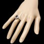 3.15Ct Natural Blue Sapphire & Diamond 14K White Solid Gold Ring