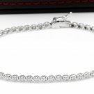 1.15 Carat Natural Diamond 14K Solid White Gold Bracelet