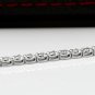 1.15 Carat Natural Diamond 14K Solid White Gold Bracelet