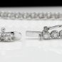 1.15 Carat Natural Diamond 14K Solid White Gold Bracelet
