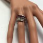 Antique Estate 2.20 Carats Natural Ruby and Diamond 18K Solid White Gold Ring