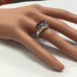 Antique Estate 2.20 Carats Natural Ruby and Diamond 18K Solid White Gold Ring