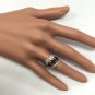 Antique Estate 2.20 Carats Natural Ruby and Diamond 18K Solid White Gold Ring
