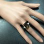 7.35Ct Natural Smokey Quartz & Diamond 14K Solid Yellow Gold Ring