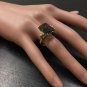7.35Ct Natural Smokey Quartz & Diamond 14K Solid Yellow Gold Ring