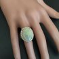 8.60Ct Natural Australian Opal and Diamond 14K Solid Rose Gold Ring